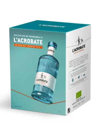 Gin français L'Acrobate   44° Bio