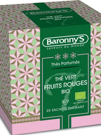 Thé aromatisé Baronny'S Blue Diamant Fruits rouges Bio